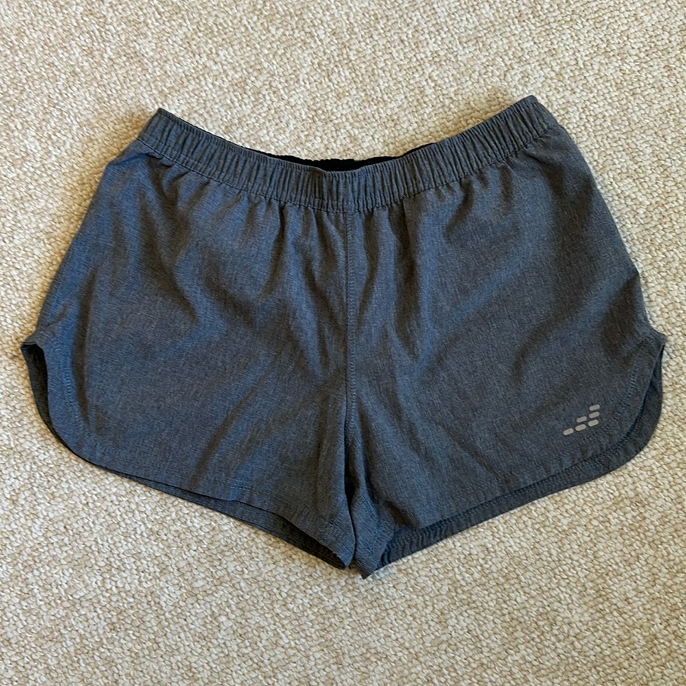 BCG Gray Athletic Shorts with Black Built In Shorts Size Small